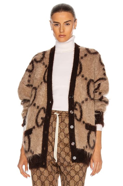 gucci brown cardigan|gucci cardigan for women.